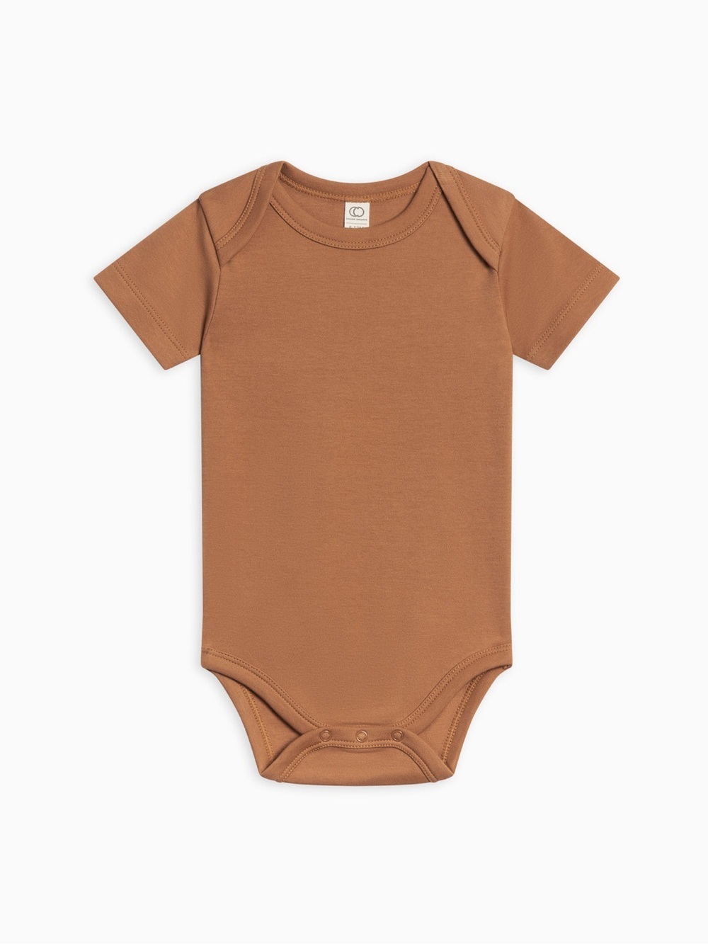 NWT Colored Organics Short-Sleeve Baby One-Piece 12-18M in Ginger